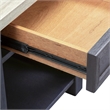 Heatherbrook Black Drawer End Table
