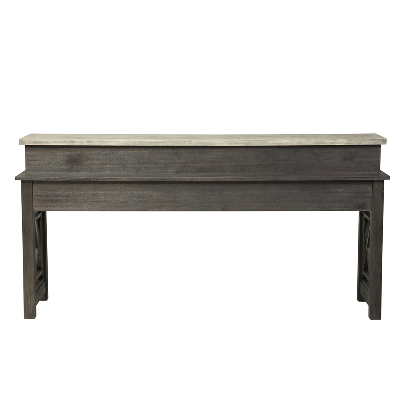 Heatherbrook Black Console Bar Table