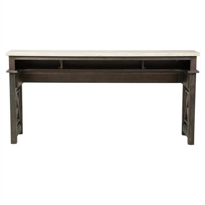Heatherbrook Black Console Bar Table