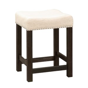 Heatherbrook Black Uph Console Stool