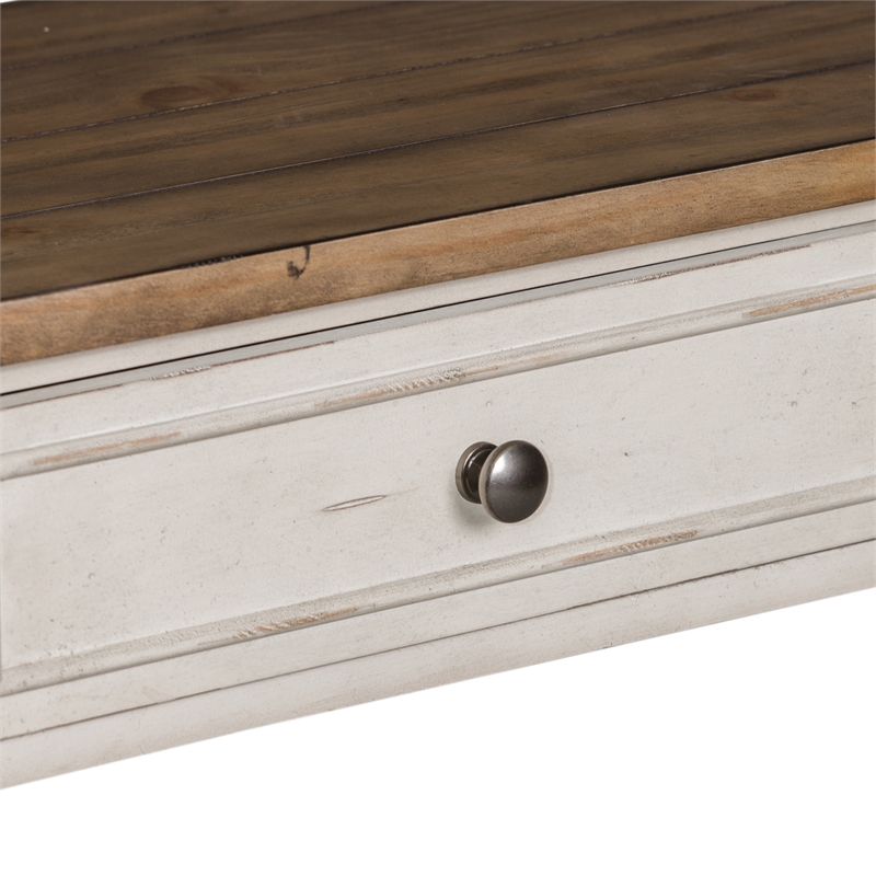 Morgan Creek White Sofa Table