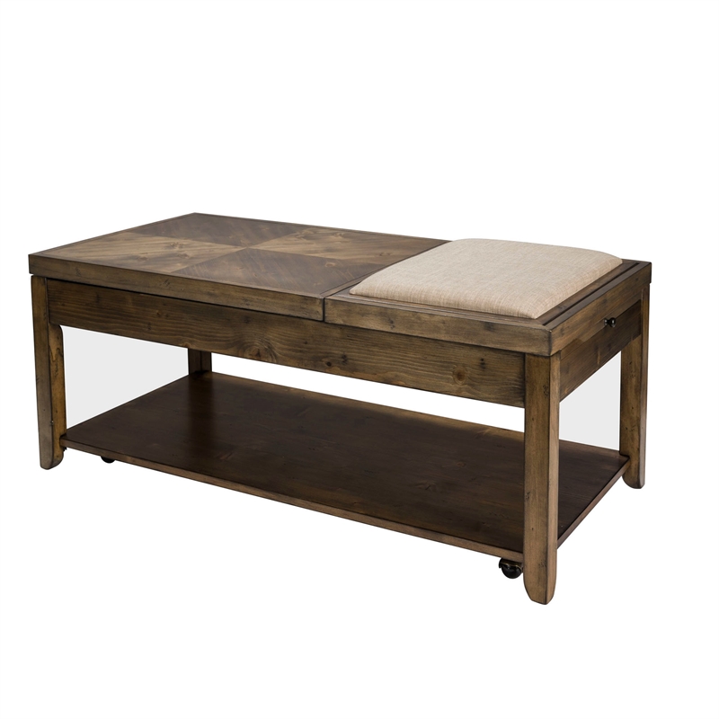 Mitchell Medium Brown Cocktail Table