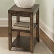Mitchell Medium Chair Side Wood Table in Brown