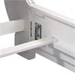 Magnolia Manor White King Uph Sleigh Bed