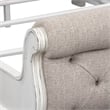 Magnolia Manor White King Uph Sleigh Bed