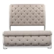Magnolia Manor White King Uph Sleigh Bed