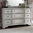 Magnolia Manor White 9 Drawer Dresser
