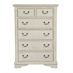 bayside white 5 drawer chest