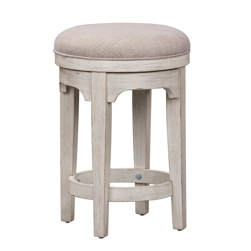 Morgan Creek White 4 Piece Console Set (1-Console 3-Stools)