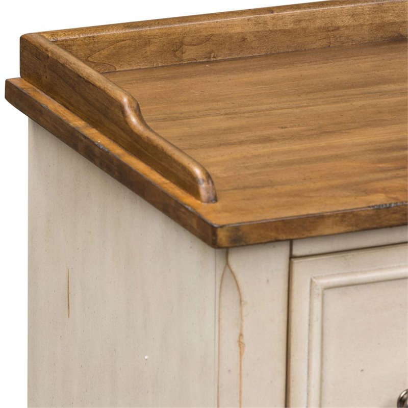 Morgan Creek White Storage Hall Bench