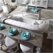 Magnolia Manor White 4 Piece Console Set (1-Console 3-Stools)