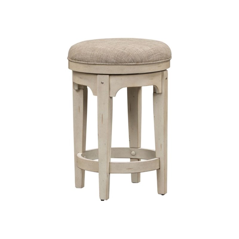 Liberty Furniture Console Swivel Stool - Antique White Finish