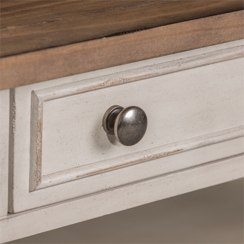 Liberty Morgan Creek 3PC Cocktail Set - Antique White/Wirebrushed Tobacco Accent