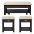 Liberty Furniture Heatherbrook Black with 3 Piece Veneers Living Room Set