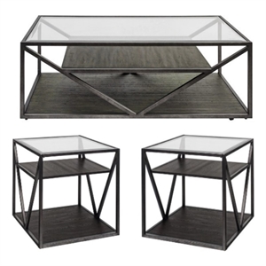 Liberty Furniture Arista Medium Gray 3 Piece Living Room Set