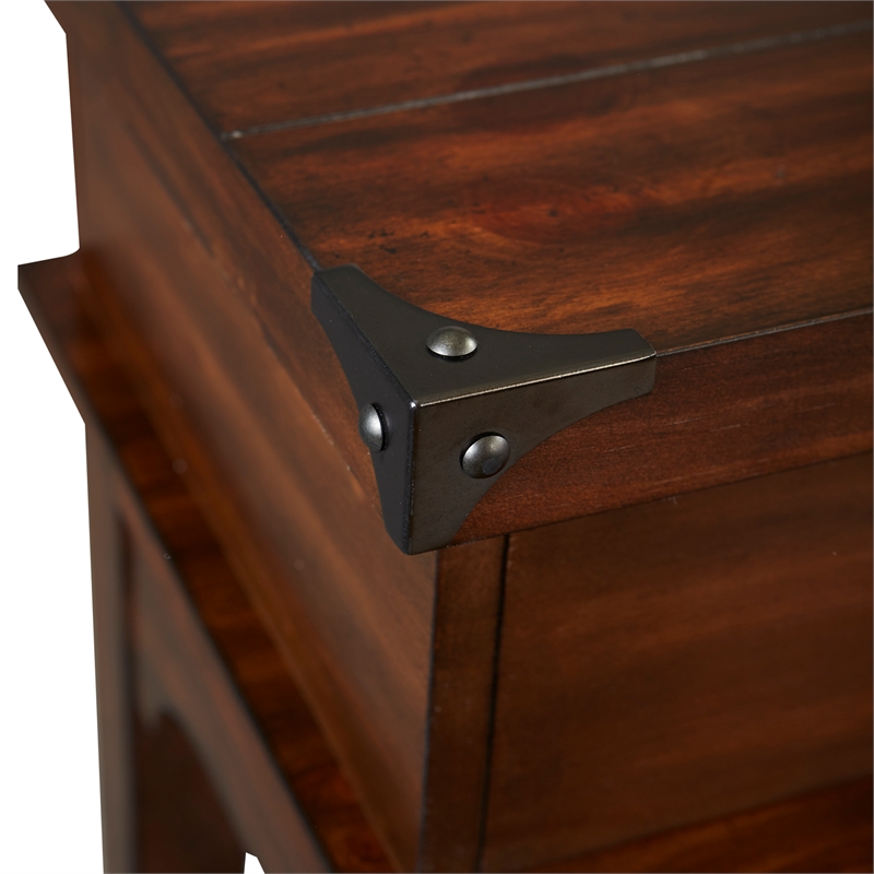 Aspen Skies Medium Brown 4 Piece Console Set (1-Console 3-Stools)