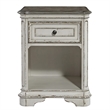 Magnolia Manor White 1 Drawer Night Stand