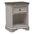 Magnolia Manor White 1 Drawer Night Stand