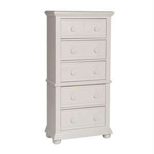 summer house white 5 drawer chest