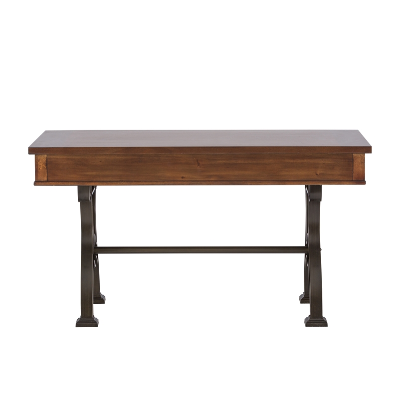 Arlington House Medium Brown Complete 2 Piece Desk
