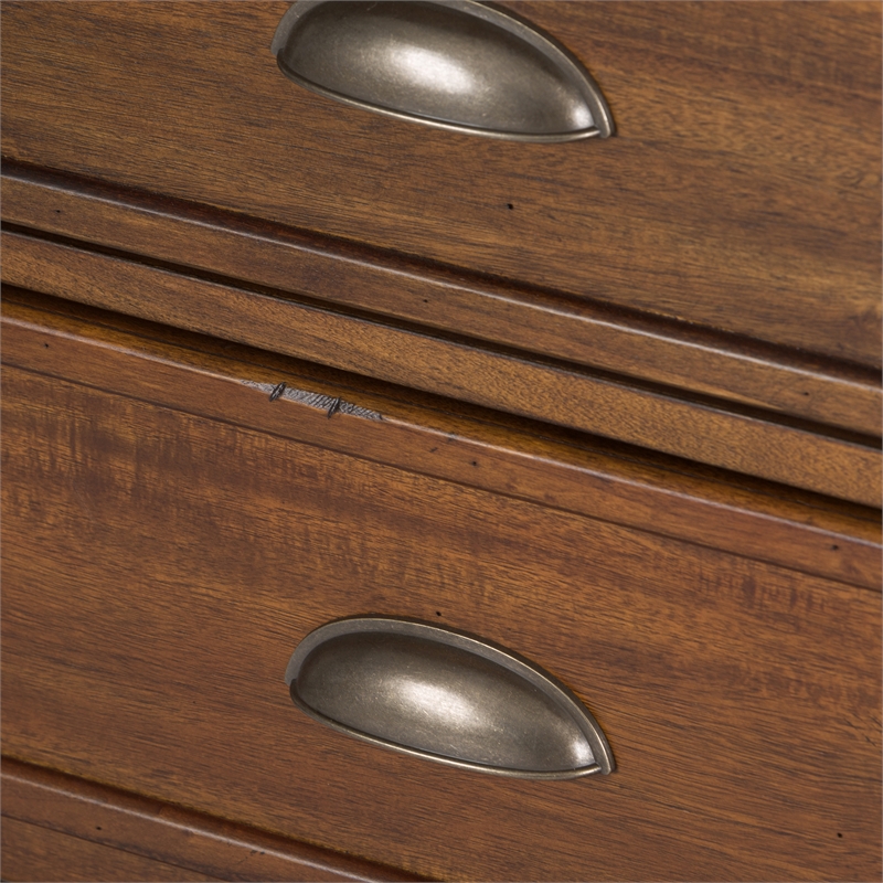 Arlington House Medium Brown Complete 2 Piece Desk