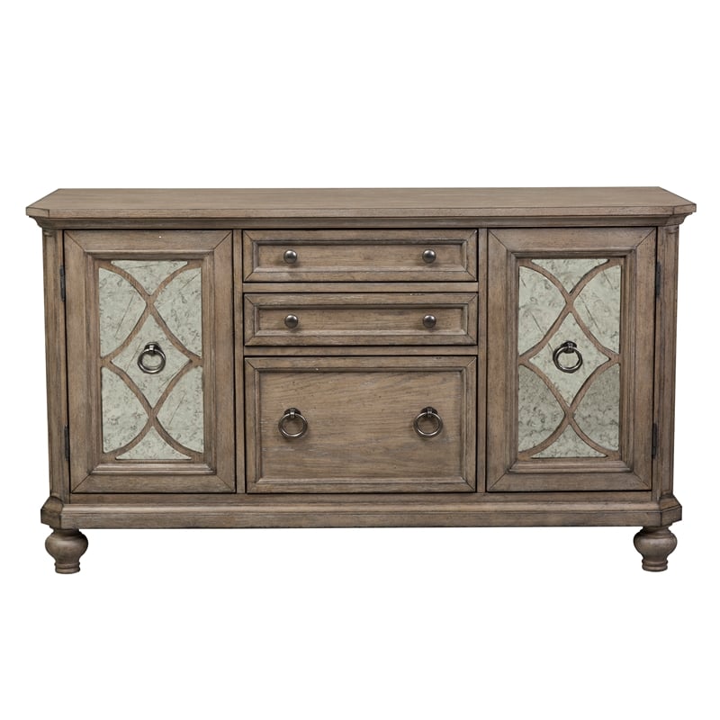 Simply Elegant Multi 3 Piece Desk & Hutch Set