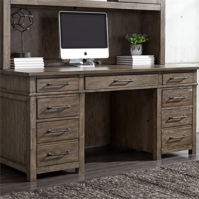 Sonoma Road Light Brown Desk/Credenza | Cymax Business