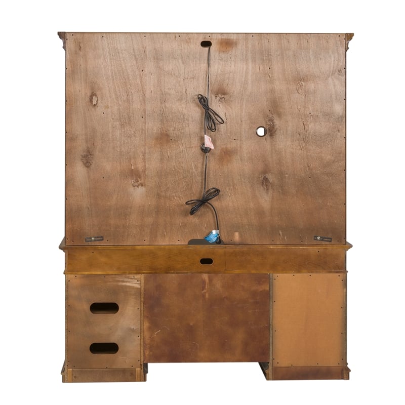 Amelia Medium Brown Jr Executive Credenza Set