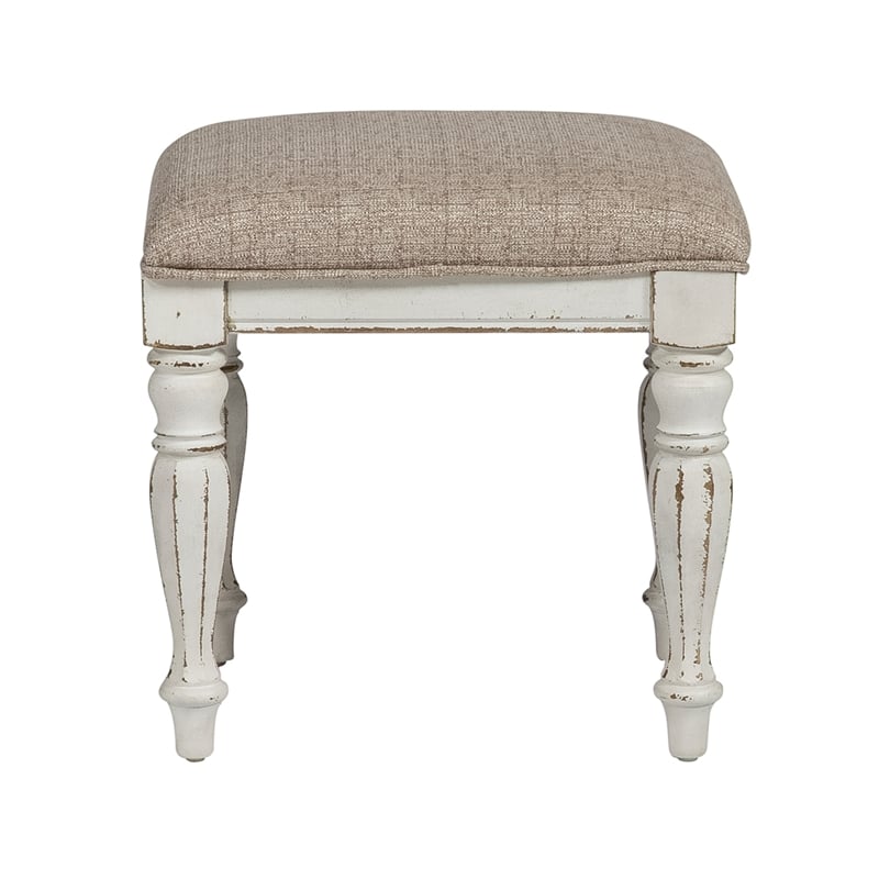 Liberty Furniture Magnolia Manor Antique White Vanity Stool