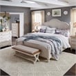 Farmhouse Reimagined White Bed Bench