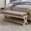 Farmhouse Reimagined White Bed Bench