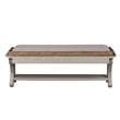 Farmhouse Reimagined White Bed Bench