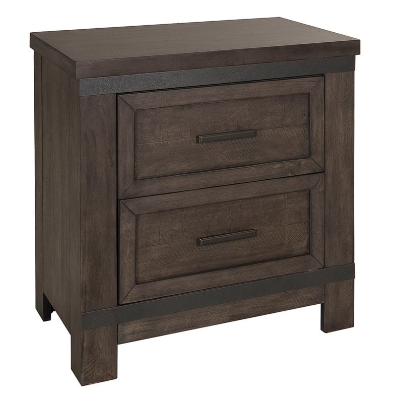 Thornwood Hills Dark Gray Night Stand