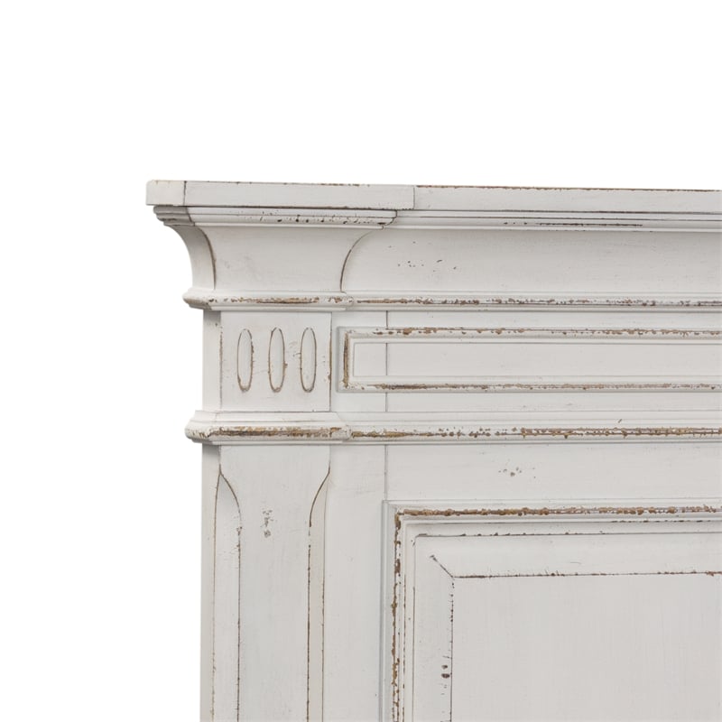 Abbey Park White Queen Panel Bed