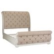 Abbey Park White Queen Uph Sleigh Bed