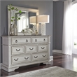 Liberty Furniture Traditional Abbey Park Wood White Dresser & Mirror