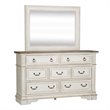 Liberty Furniture Traditional Abbey Park Wood White Dresser & Mirror