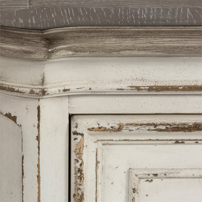 Abbey Park White Mirrored Door Chest