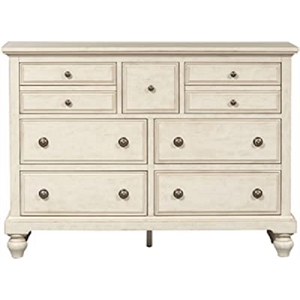 high country white 7 drawer chesser
