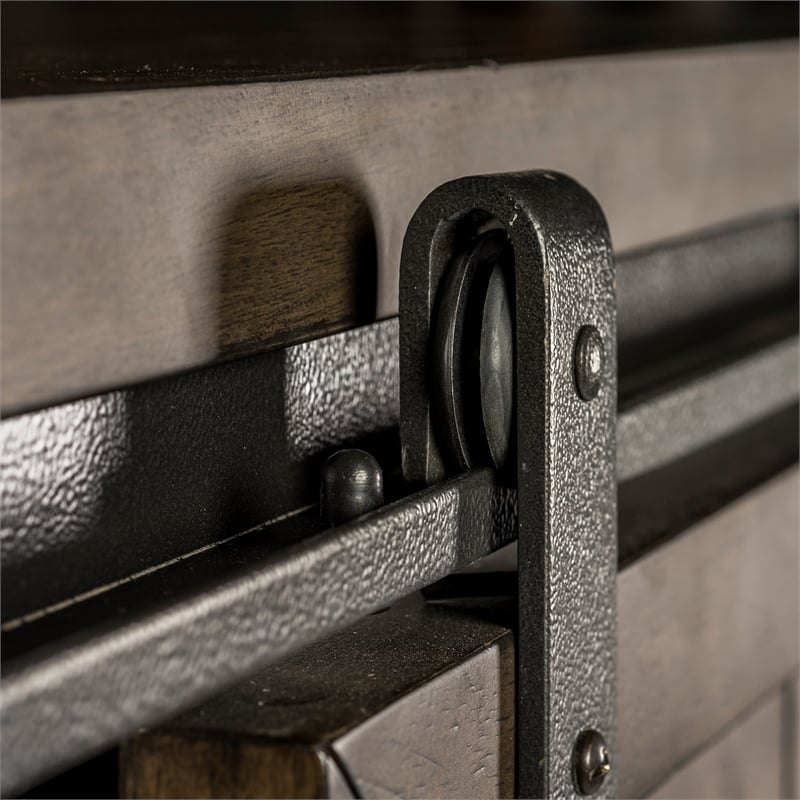 Thornwood Hills Dark Gray Sliding Door Chest