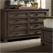 Thornwood Hills Dark Gray 8 Drawer Dresser