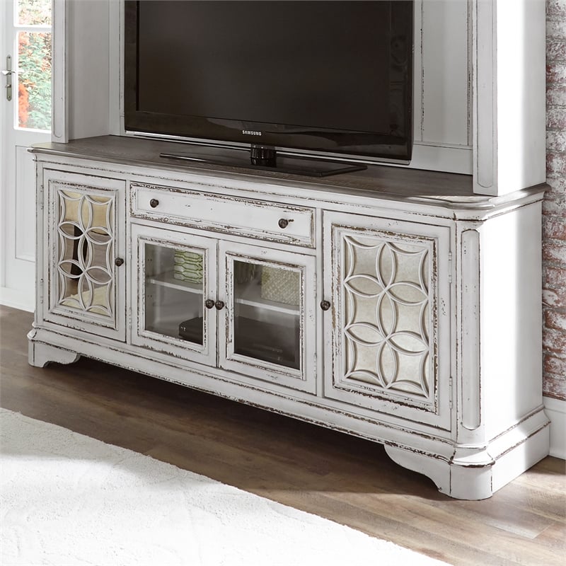 Magnolia Manor White Entertainment TV Stand