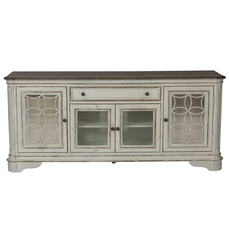 Magnolia Manor White Entertainment TV Stand