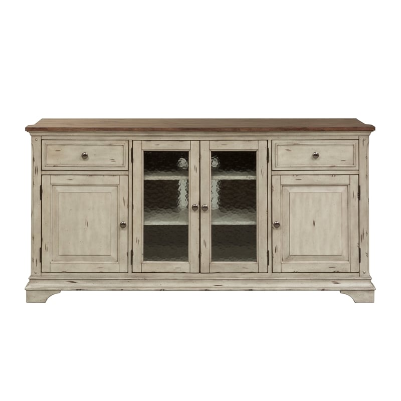 Morgan Creek White Entertainment TV Stand