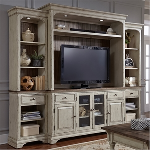 Liberty Furniture Morgan Creek Entertainment Center with Piers