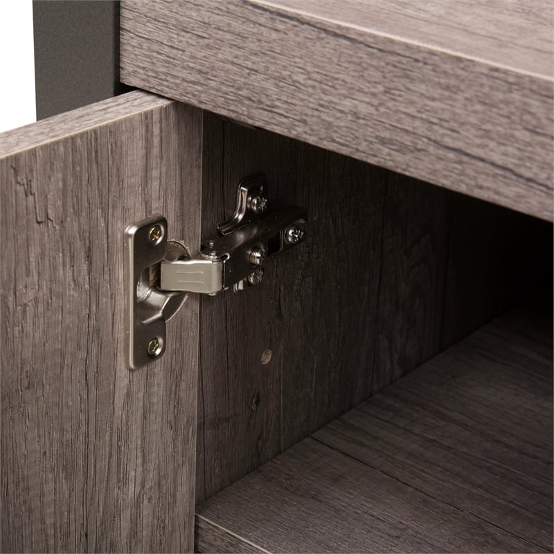 Tanners Creek Melamine Entertainment Center w Piers - Gray