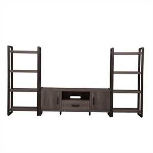 Tanners Creek Medium Gray Opt Entertainment Center w Piers