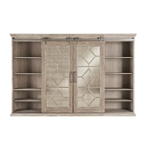 liberty furniture mirrored reflections entertainment center with piers