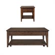 2 Piece Coffee Table and End Table Set in Oak
