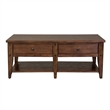 2 Piece Coffee Table and Tier Side Table Set in Oak